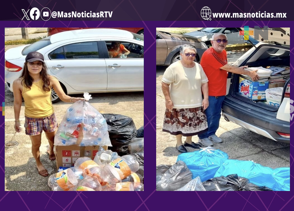 «Papeloton» recolecta media tonelada de residuos reciclables en Coatzacoalcos